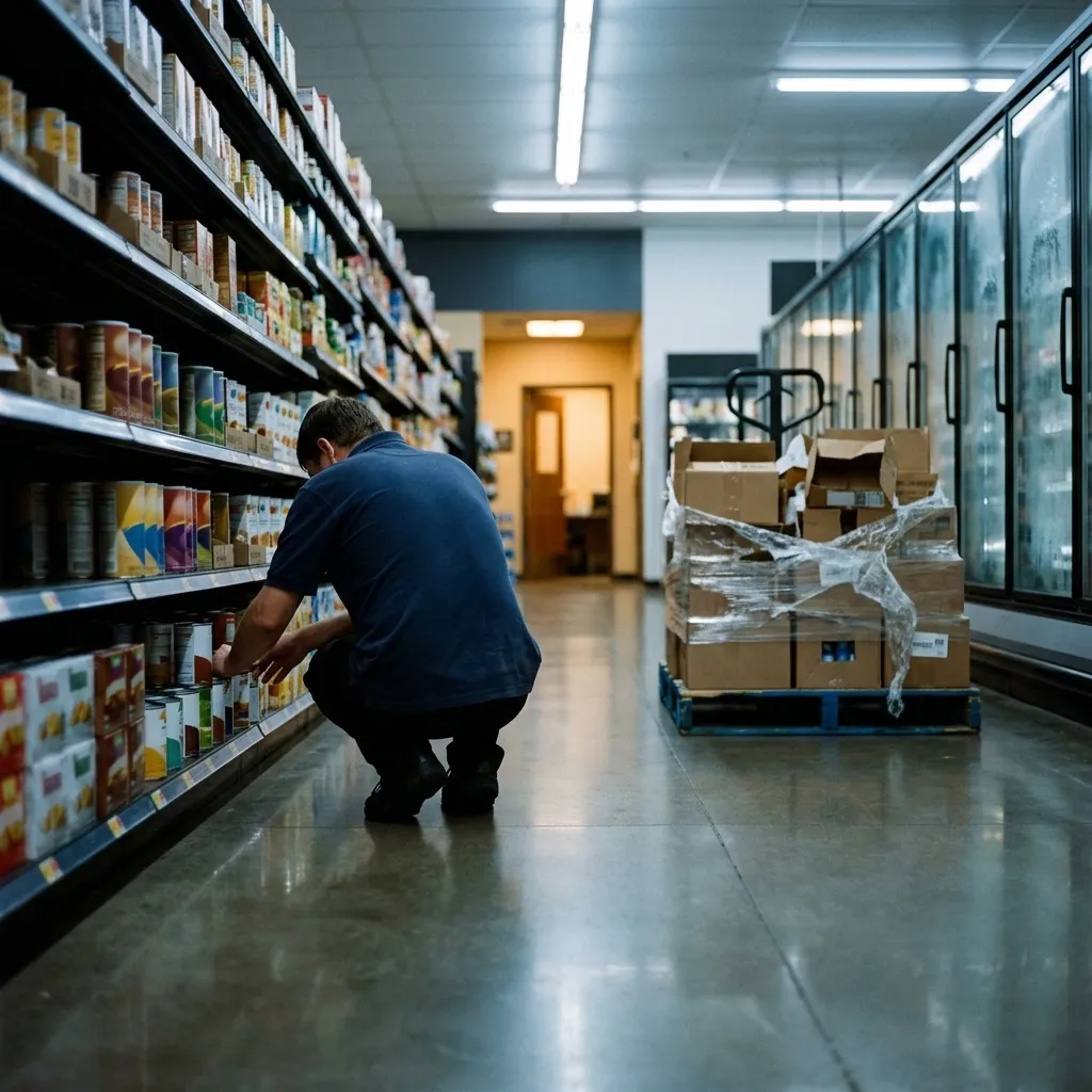 Editorial photograph evoking consumer packaged goods operations