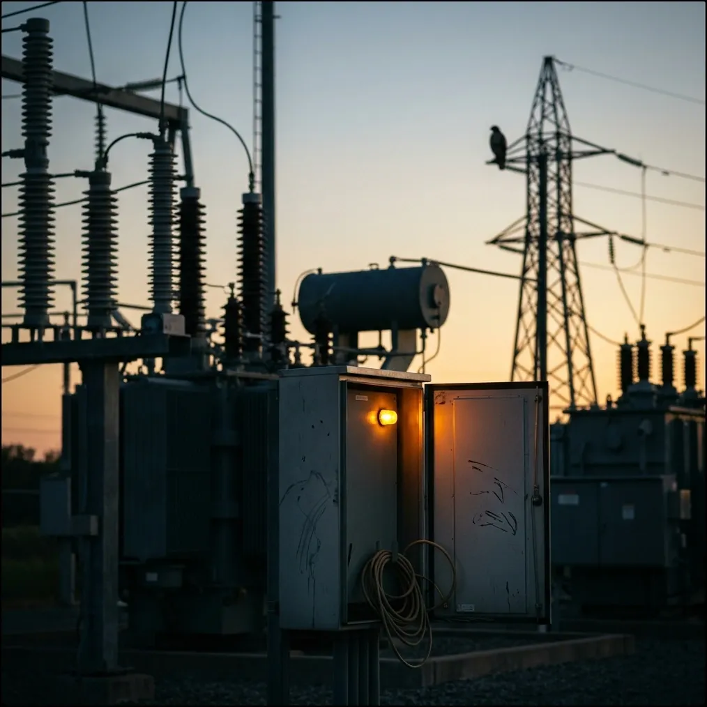 Editorial photograph evoking energy, utilities, and cleantech operations
