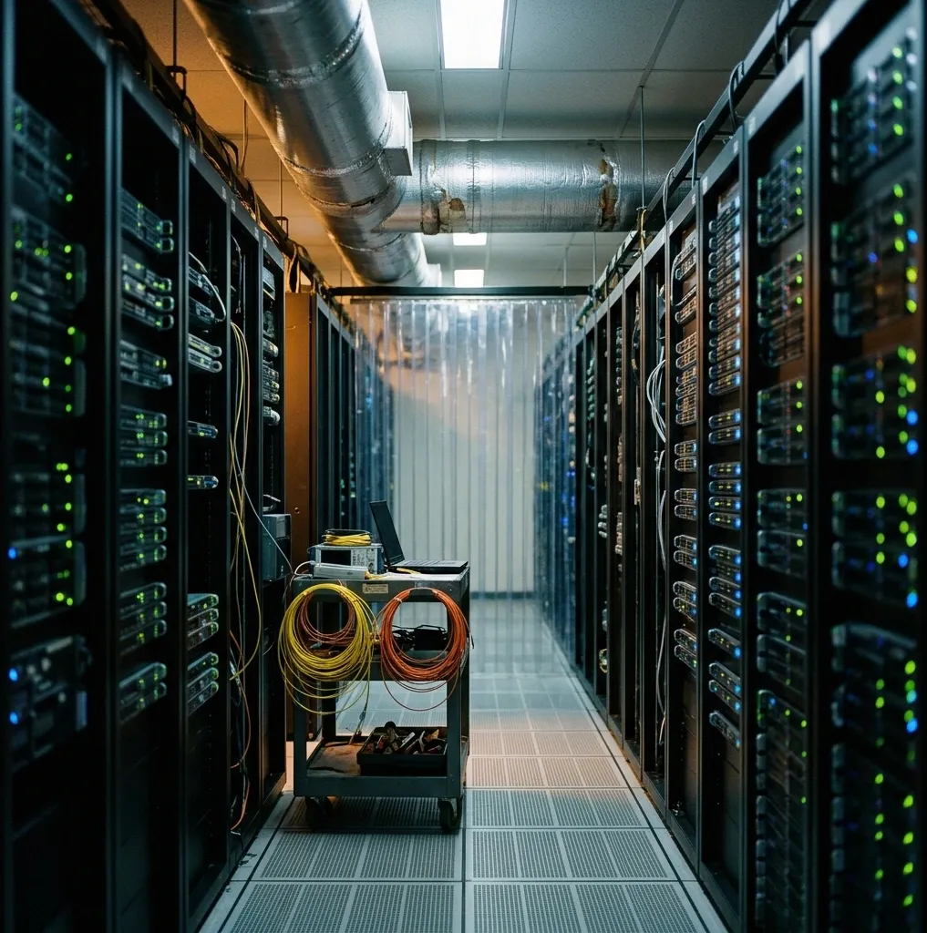 Editorial photograph evoking enterprise technology operations